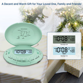 DreamSky auto DST backlight display ensures time visibility after power restoration.