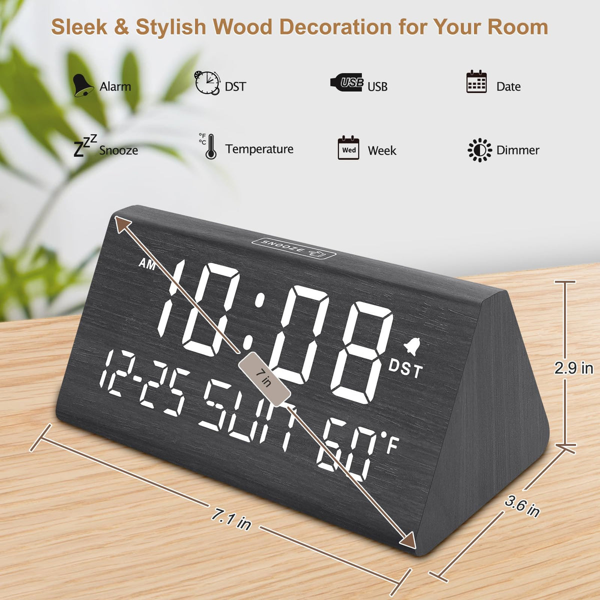 DreamSky clock uses adapter power and memory to preserve settings.