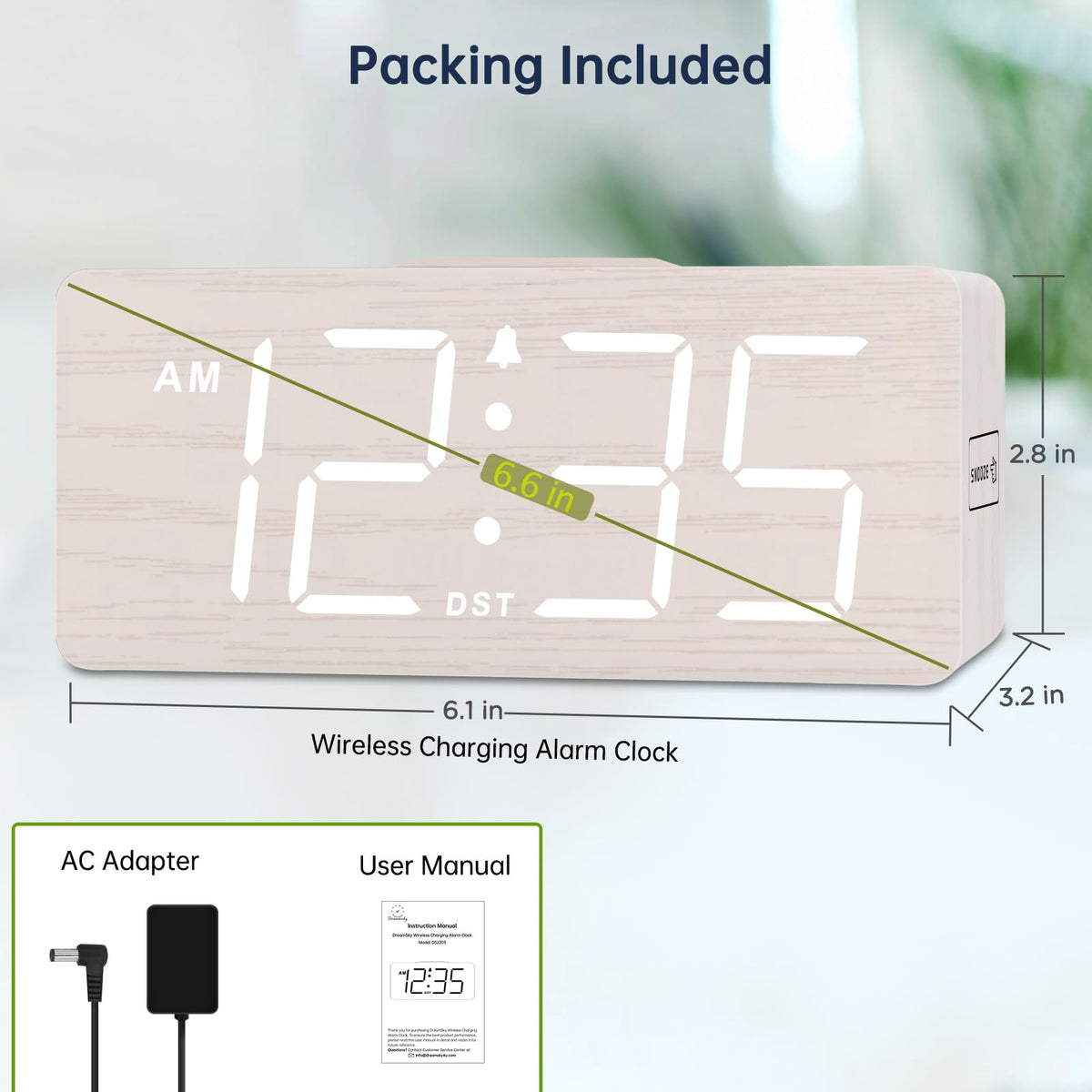 DreamSky DST manual time setting feature simplifies daylight saving adjustments.