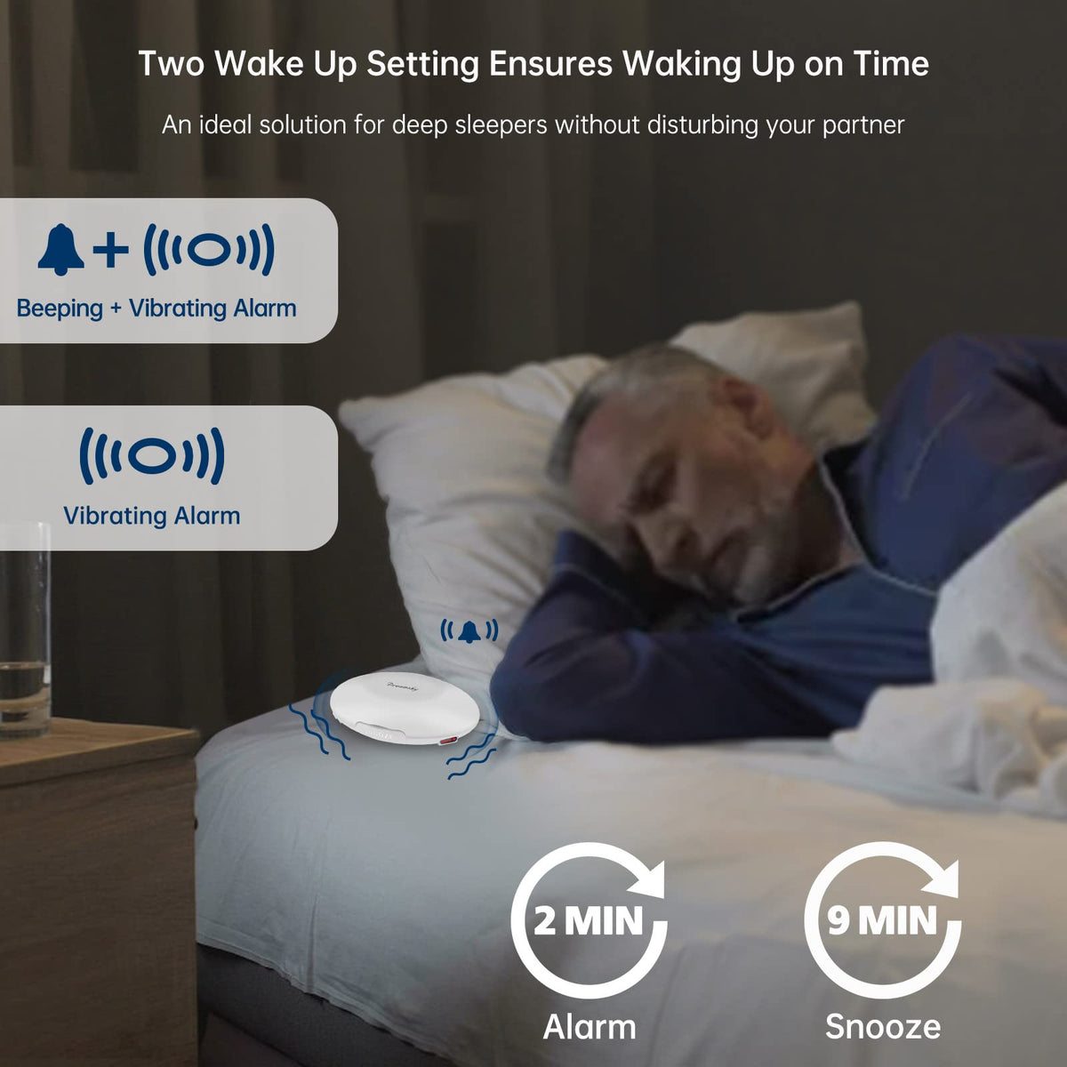 DreamSky device highlights five level vibration strength for personalized wake up