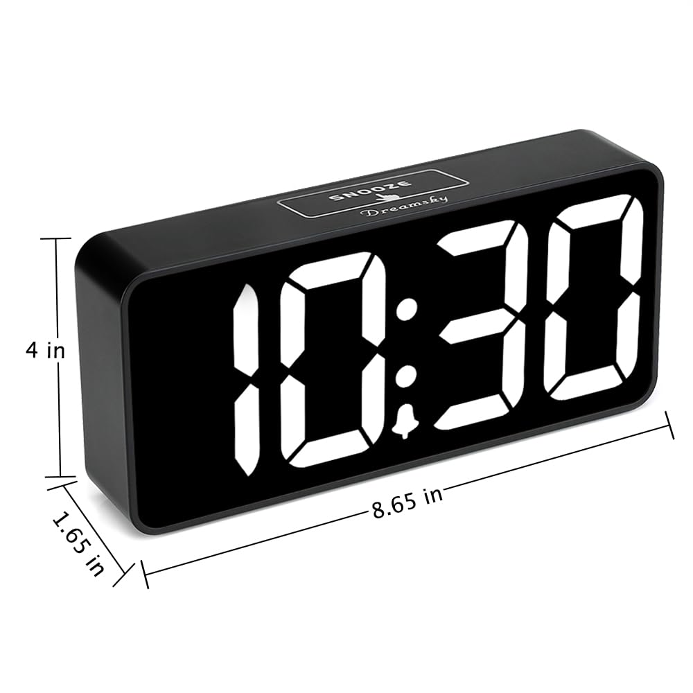 DreamSky jumbo 3-inch LED digits provide clear visibility on a 9-inch display