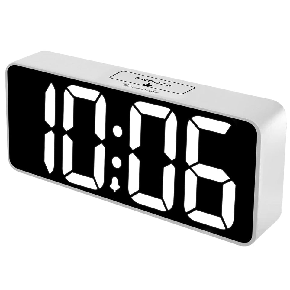 DreamSky large digital alarm clock front view with jumbo digits for easy time reading