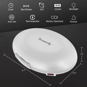 DreamSky compact clock designed for travel or dorm room setups