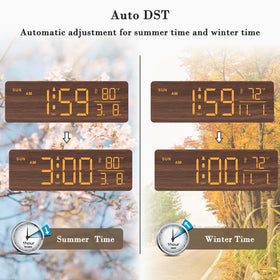 DreamSky alarm clock automatically updates for daylight saving time.