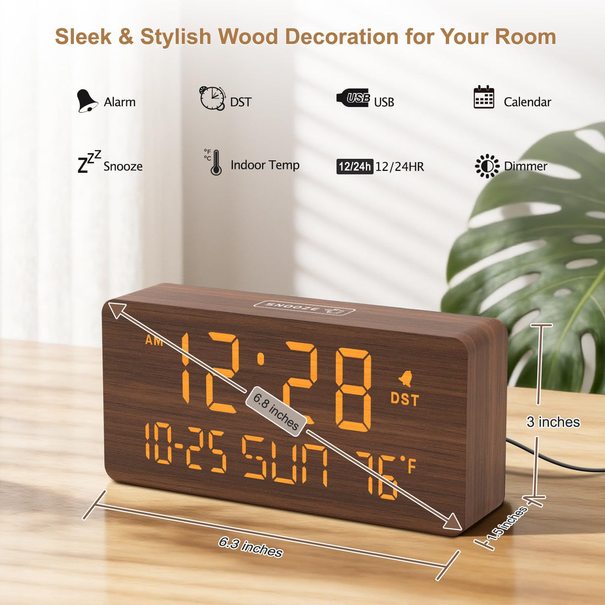 DreamSky dimmer wheel controls 0-100% brightness for comfortable night use