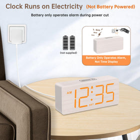 DreamSky alarm clock dimmer settings for comfortable night-time viewing.