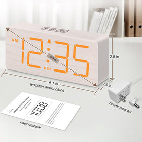 DreamSky plug-in clock design complements bedroom and living room decor.
