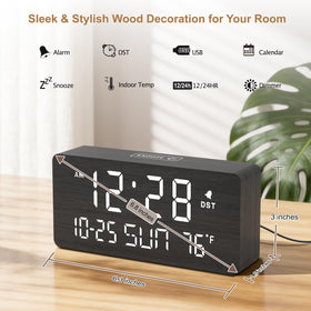 DreamSky alarm clock snooze button at the top for easy extra minutes.