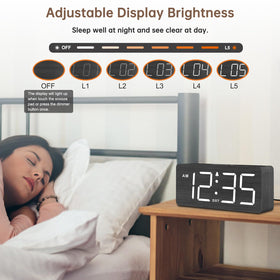 DreamSky clock volume control illustrating loud alarm levels