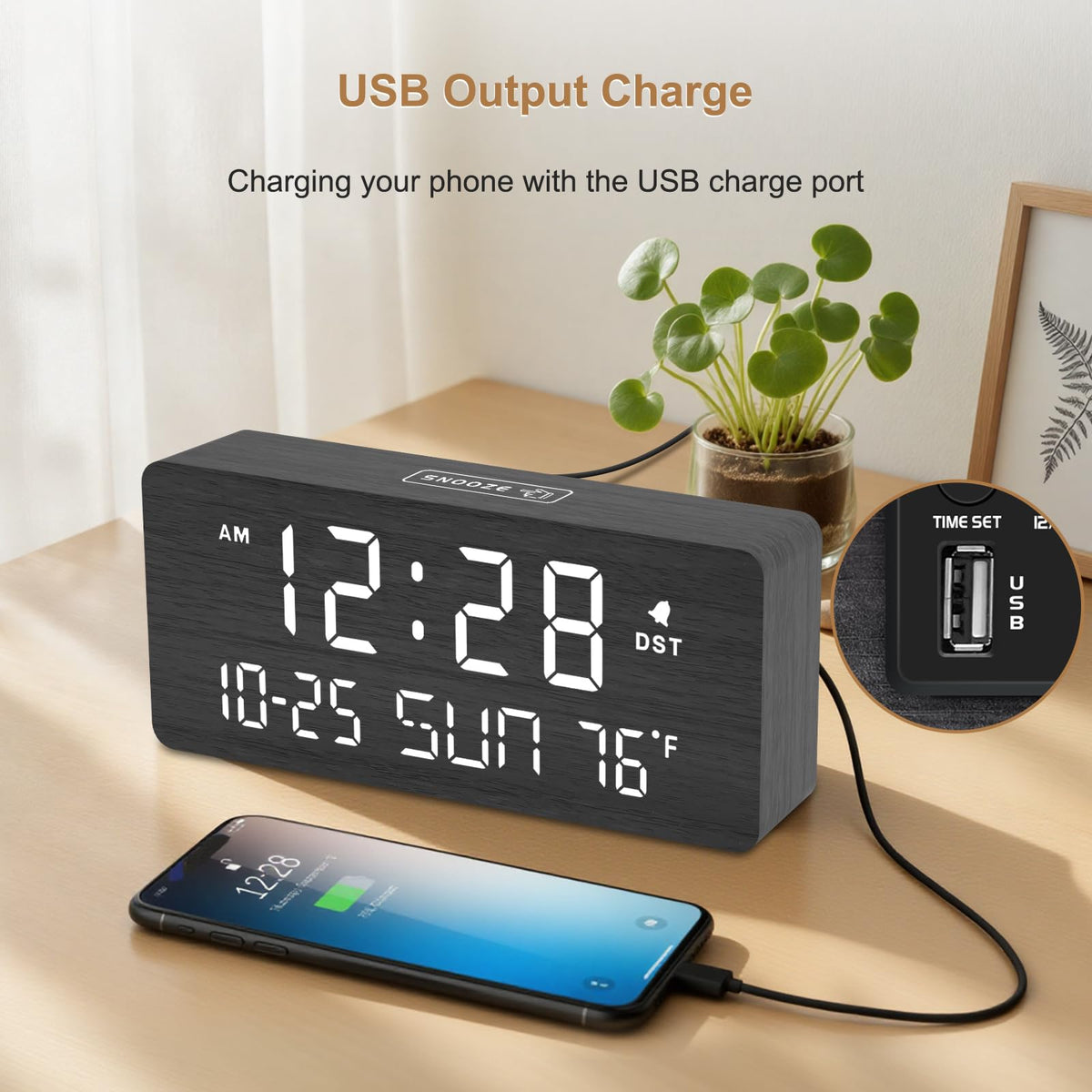 DreamSky wooden decor fits bedroom, living room, and office desks.