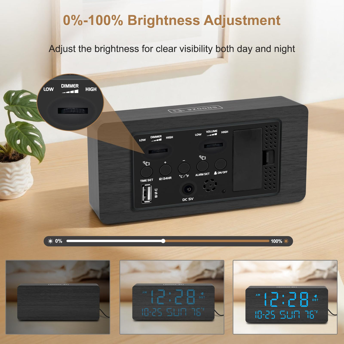 DreamSky alarm clock with auto DST for automatic time updates