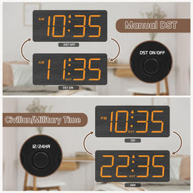 DreamSky clock includes battery backup to preserve time and alarm during outages.
