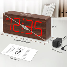 DreamSky wooden alarm clock as decor and practical gift idea.
