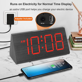 DreamSky clock top snooze button for quick extra rest.