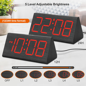 DreamSky alarm clock featuring USB charging port for convenient device power.