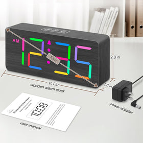 DreamSky digital clock supports 12/24 hour format for quick time reading.