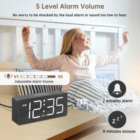 DreamSky clock with dimmer control displaying adjustable brightness
