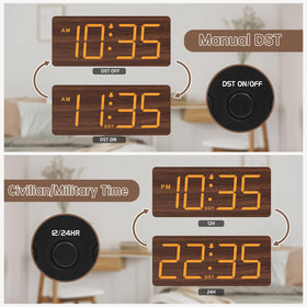 DreamSky clock with battery backup keeps alarm ready during outages