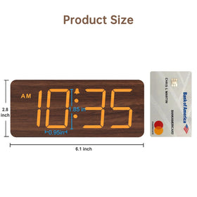 DreamSky wooden desk clock adding warm decor and practical gifting option