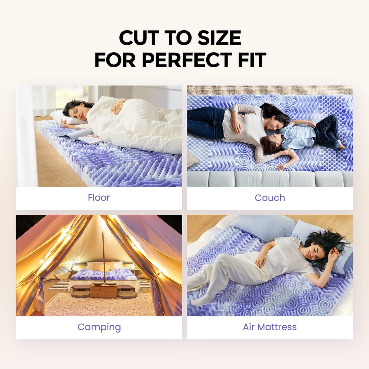 Dreamsmith hypoallergenic foam keeps a fresh sleeping surface.