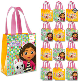 DreamWorks Gabby Dollhouse party favor bags, 24-pack, reusable totes for kids' parties