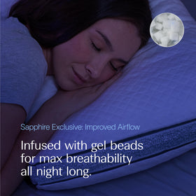 DreamyBlue pillow includes a free fill bag for customization