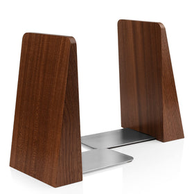 DRELIFAM wood handmade bookends with triangular design for strong stability.