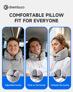 Drembloo breathable memory foam keeps you cooler on flights