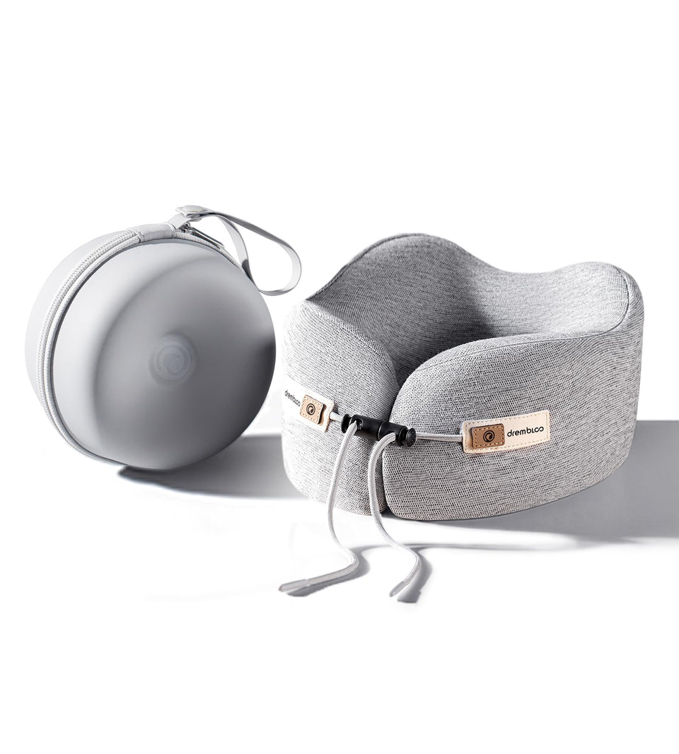 Drembloo neck pillow airplane compact travel design supports neck comfort