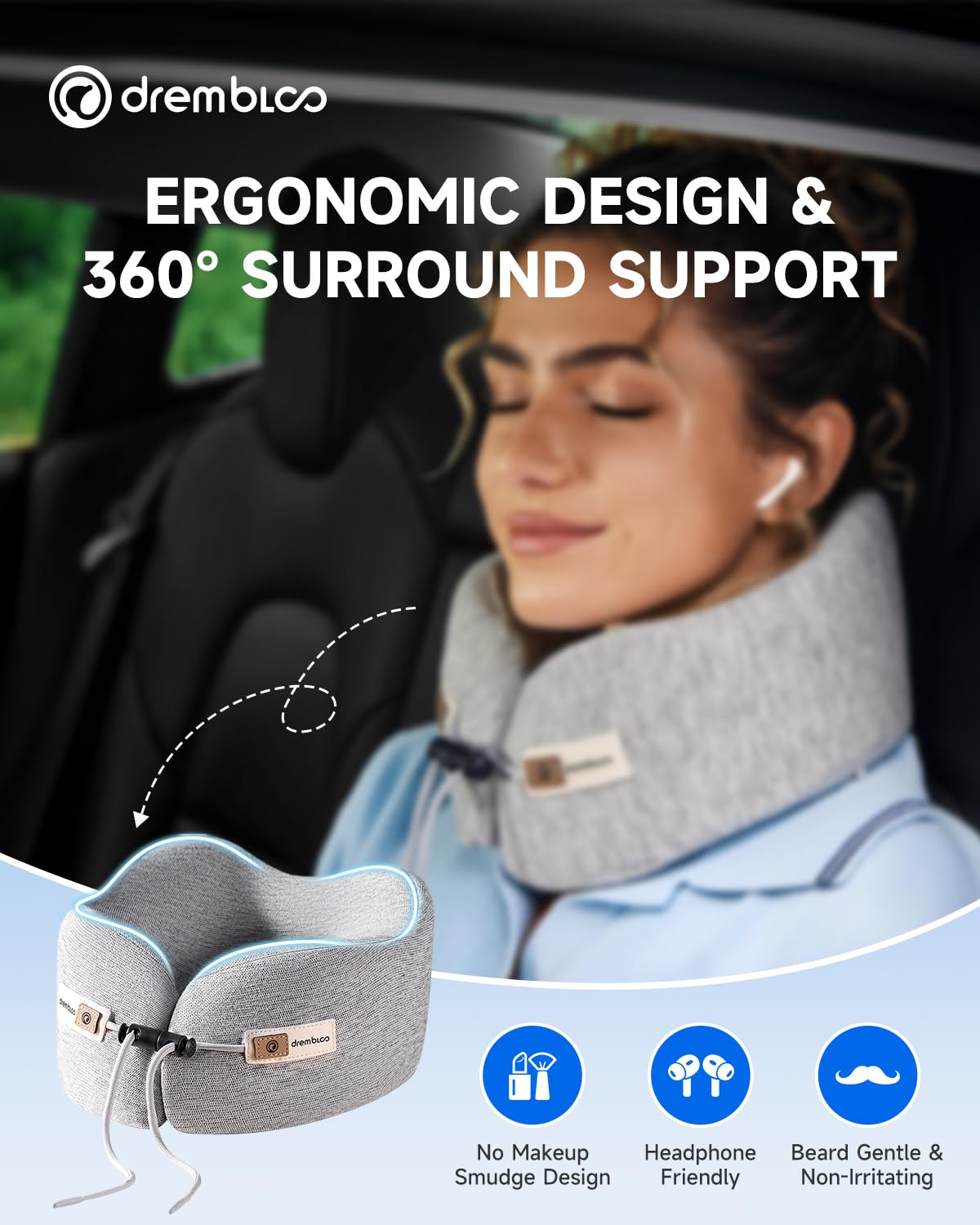 Drembloo odor free foam minimizes smells out of the box