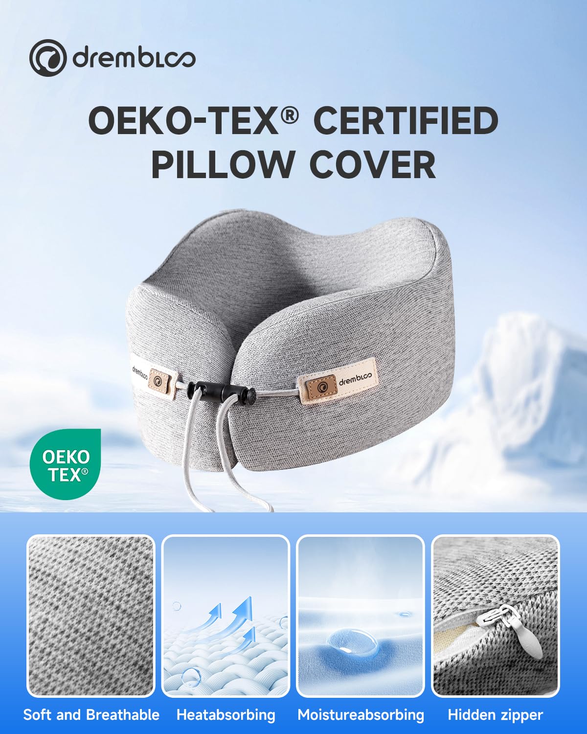 Drembloo skin friendly fabric cover feels smooth and breathable