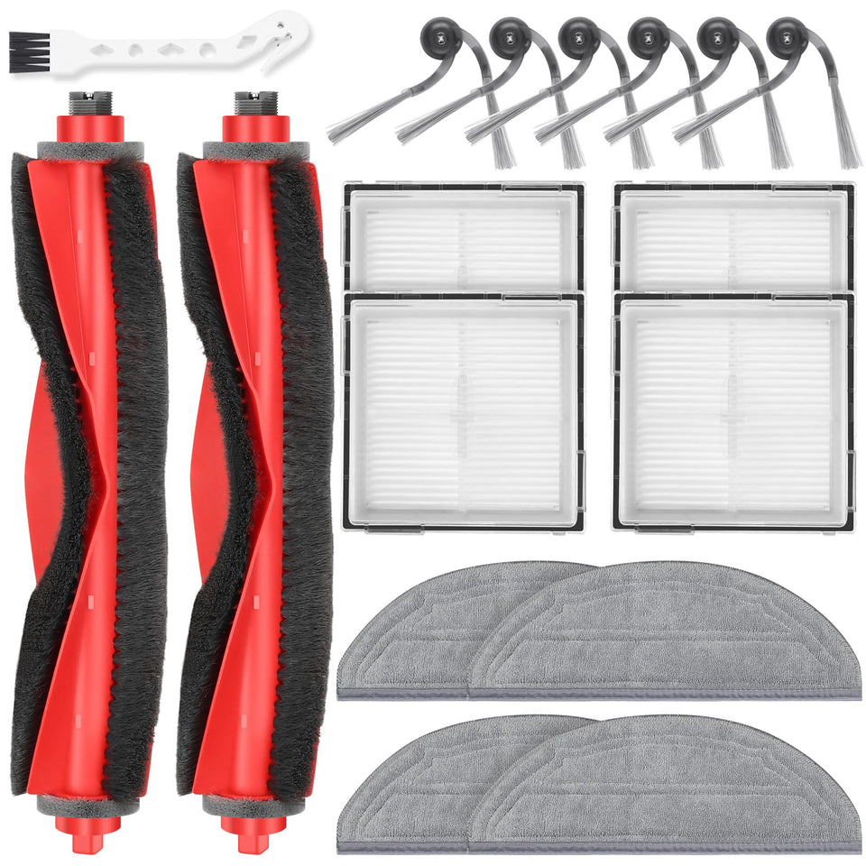 DrFlito Roborock Q10 S5 main brush for easier debris lifting.