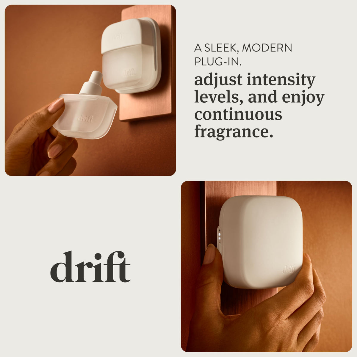 Drift teak diffuser refill label emphasizing pet safe formulation