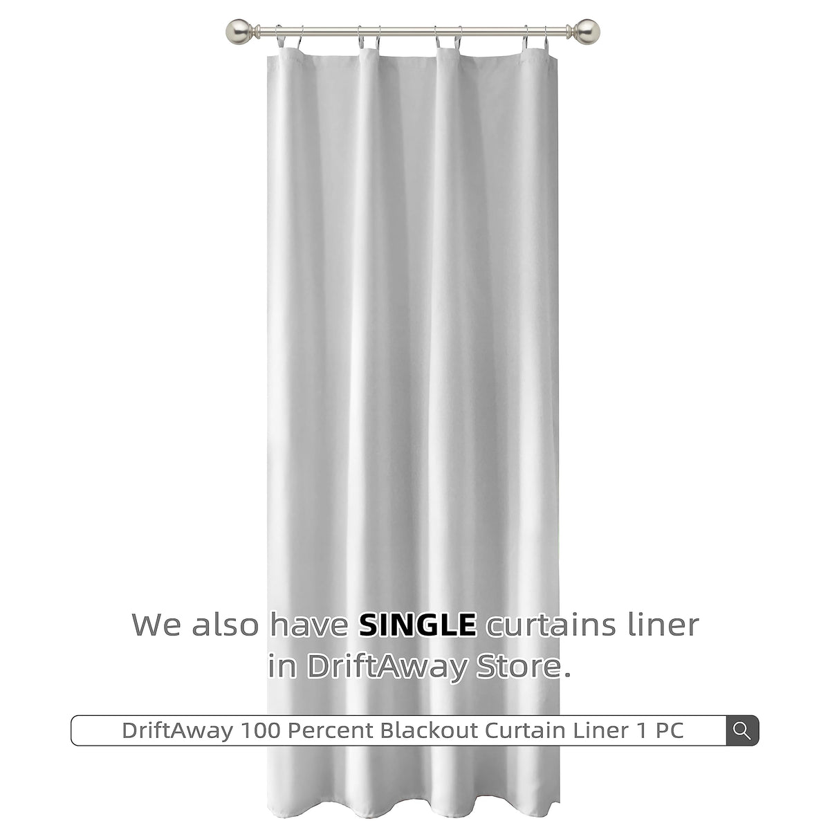Off-white DriftAway liner colorway complements modern interiors with a soft matte finish.