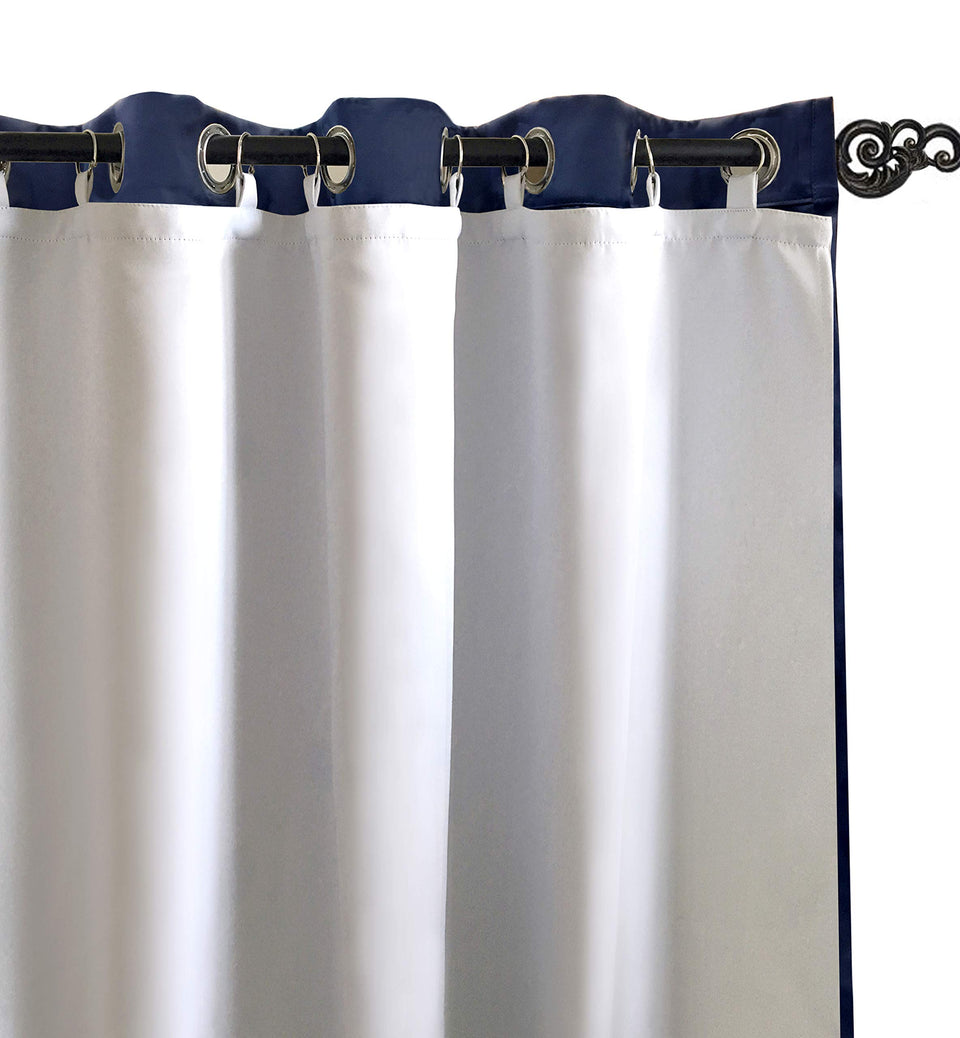 DriftAway blackout liner on a rod with rings for effortless hanging and full coverage.