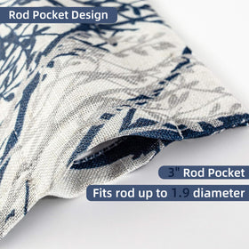 DriftAway blue valance on window adds color and style.