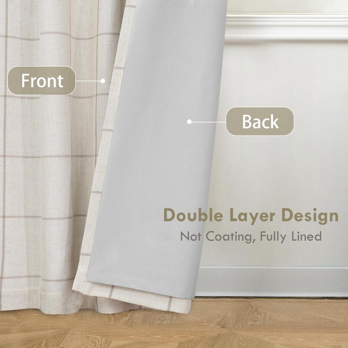 DriftAway curtains rod-pocket and back-tab hanging options enable quick, versatile installation