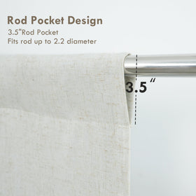DriftAway fully lined linen curtain offers soft texture and privacy