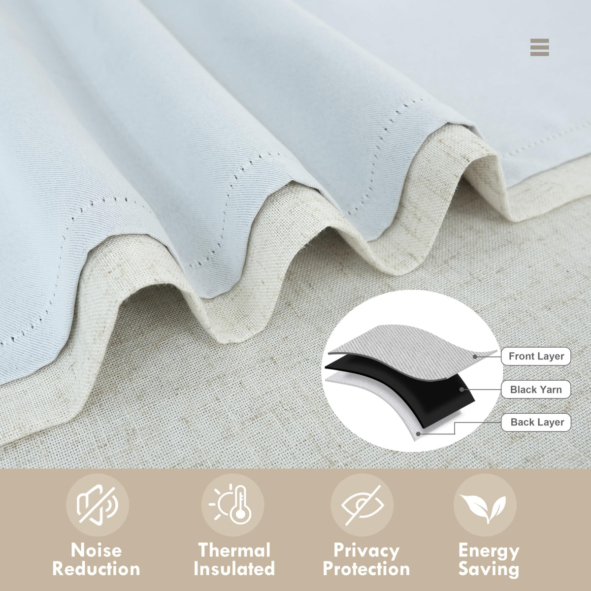 DriftAway rod pocket design enables quick, tool-free installation