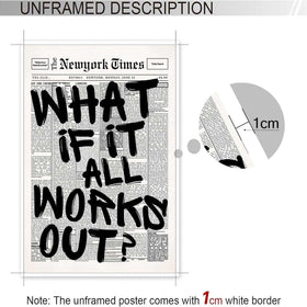 Drimiler retro black and white poster elevates living spaces with classic typography.