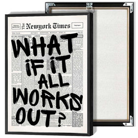 Drimiler retro poster with newspaper design for stylish home decor.