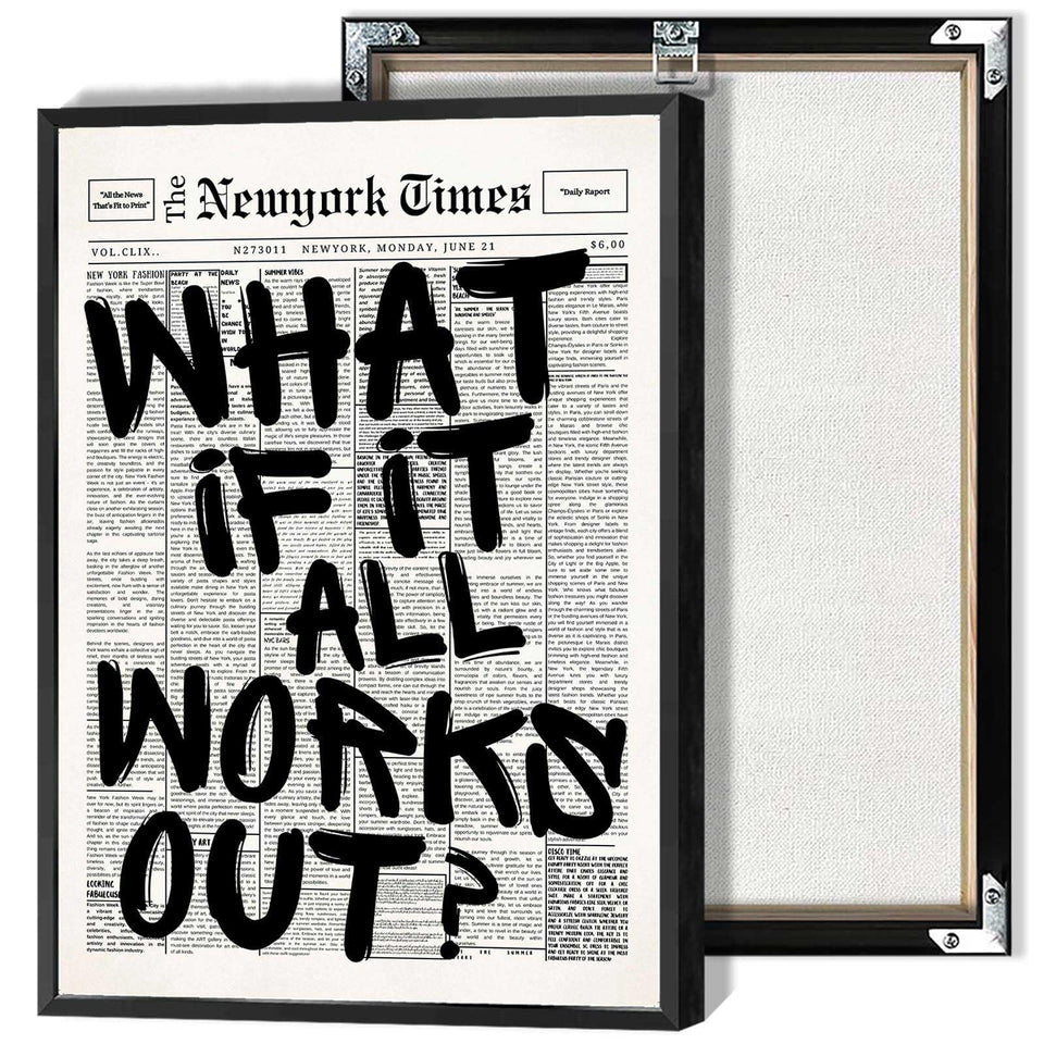 Drimiler retro poster with newspaper design for stylish home decor.