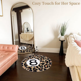Dripykiaa cheetah-rug easy-clean design for busy homes