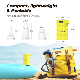 Dr.meter air mattress pump with Type-C charging for travel.