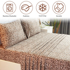 Drozeeo 15-inch deep-pocket fitted sheet gripping a deep mattress