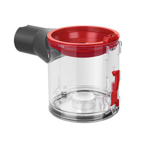 DrRobor clear dust bin for Dyson V7/V8 with transparent viewing window for debris checks