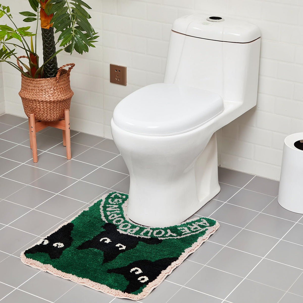 Drydiet cat-pattern decor makes a cute gift idea for bathrooms.