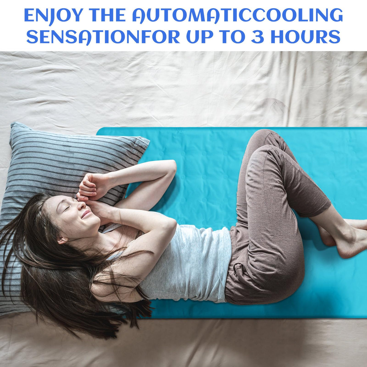 Drydiet cooling pad size 60x20 for versatile beds and sofas.
