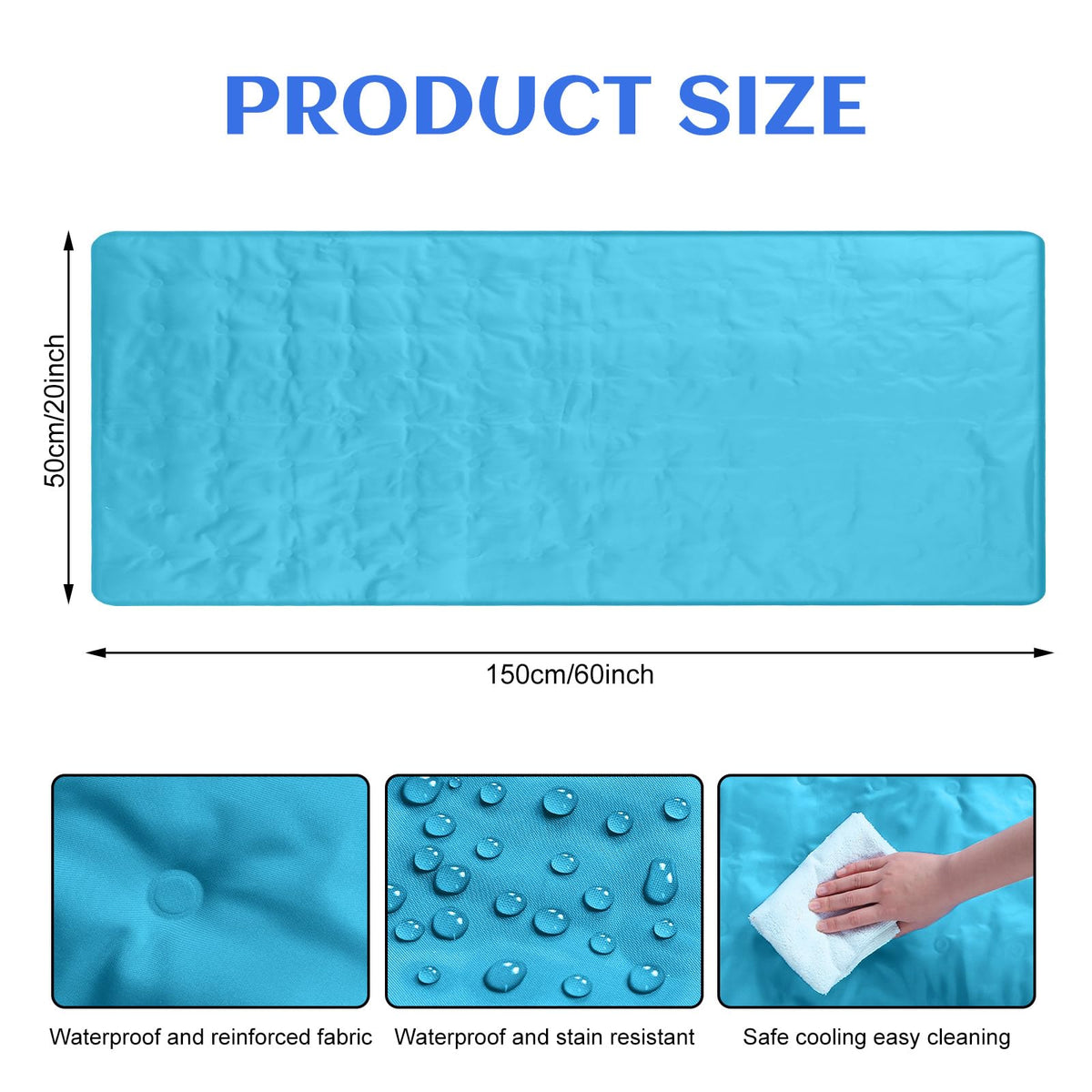 Drydiet cooling pad surface closeup highlights gel cooling for comfort.