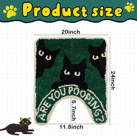 Drydiet soft tufted fabric provides warm comfort for bare feet and quick drying.